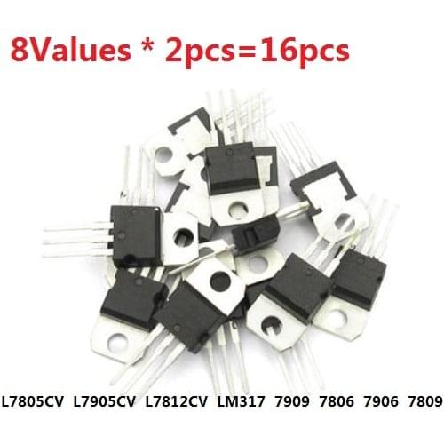 Transistor Kit 14Values * 1pcs=14pcs L7805CV L7806 L7809 L7808 L7812CV L7815 L7824 L7905 L7906 L7908 L7909 L7912 L7915 LM317 set