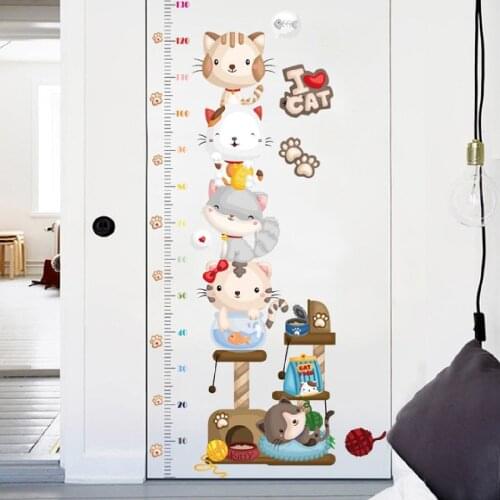 180 X 65 CM Height and Growth Meter Wall Sticker with White Pattern for Children Stylish Design Nice Image Quality Product Trend 2021 Great Wall Sticker for Kids Useful Product
