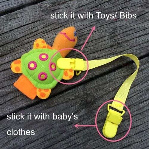 2019 20 pcs New Hand made solid lovely grosgrain ribbon dummy clip holder pacifier clips soother chain with double plastic clip