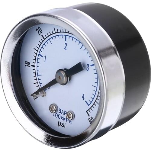 New 60 PSI Air Pressure Gauge digital Gauge Meter Air Compressor Gauge 1/8" NPT Back Mount with 1.5" Face Hydraulic Meter Tool