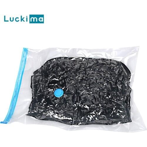 New Portable Vacuum Bag Transparent Compressed Closet Clothes Organizer Space Saving Seal Package Storage Bags Home Organizador
