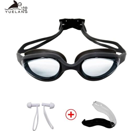 Swimming goggles earplugs Waterproof Anti fog silicone Swimming Eyewear Swim Diving Water Glasses Adjustable Women Men The Wave