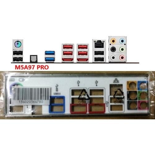 Original For Asus M5A97 PRO I/O Shield Back Plate BackPlate Blende Bracket