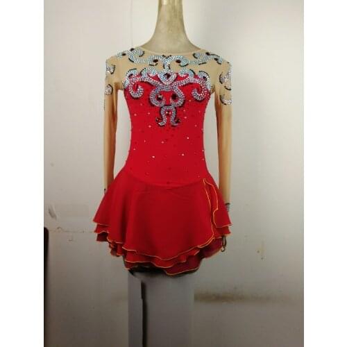 Figure Skating Dress Girls Competition Skating Dresses Ice Custom V59