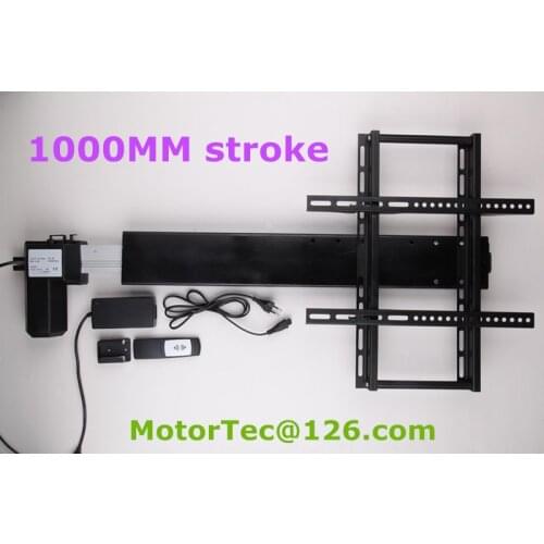 1000mm stroke Automatic height adjustable TV lift TV lifter TV mount with mounting brackets for 26-60inch TV