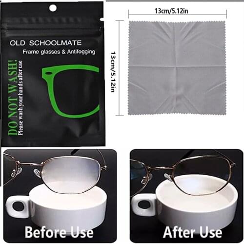 Antifog Lens Cloth Men Women Universal Anti Fog Wipe Reusable Cloth for Glasses Swim Bicyle Goggles Unisex Glasses Lens Cloth