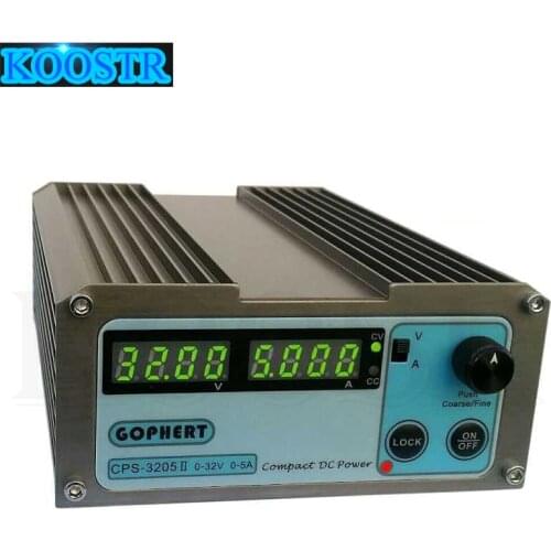 CPS-3205 II Adjustable DC Switching Power Supply 32V 5A 160W SMPS Switchable 110V / 220V Compact Digital laboratory Power Supply