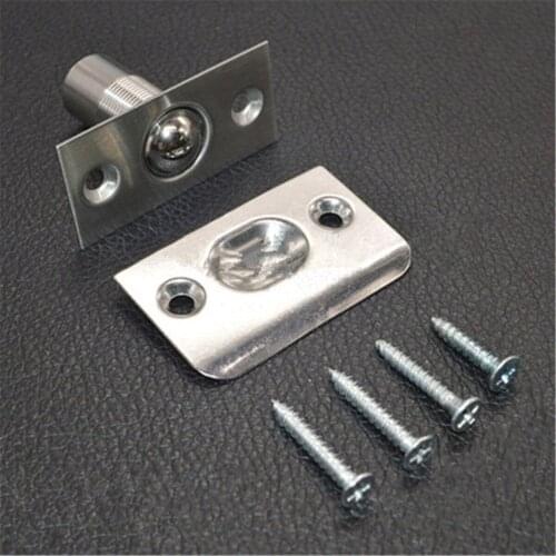 Adjustable Roller Ball Door Spring Catch Lock Internal Latch Stainless Steel