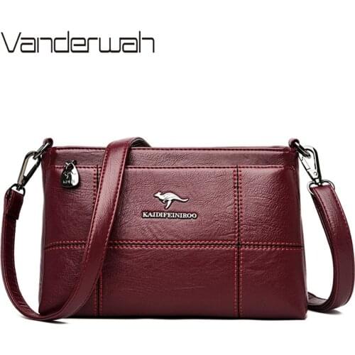 Luxury Handbags Women Bags Designer 3 layer Partition Crossbody Bags For Women Leather Shoulder Bag Sac A Main Casual Tote Bag