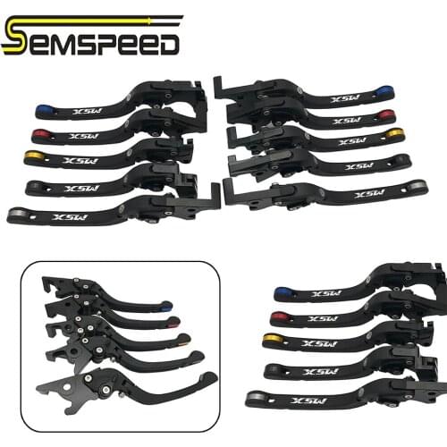 SEMSPEED MSX logo Accessories Motorcycle Adjustable Foldable Brake Clutch Levers For Honda MSX125 GROM 125SF 2016-2018 2019 2020