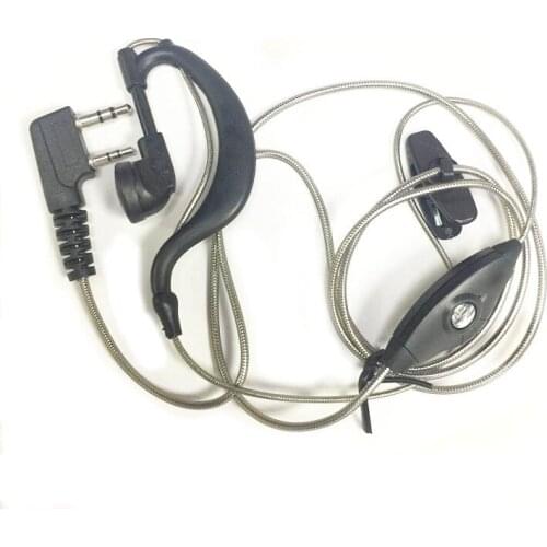 Gray Aluminum Foil Headphones for baofeng UV5R UV5RA UV5RB UV5RC UV5RE for kenwood TK3107 TK3207 radios
