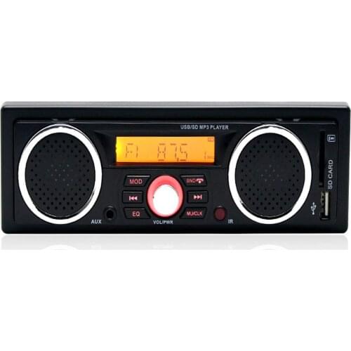 Bluetooth Hands-free stereo FM built-in 2 speakers Supports USB SD AUX audio playback 1 din Car radio MP3 audio player