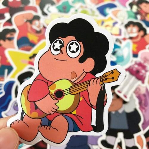50pcs Steven Universe Cartoon Anime Stickers Laptop DIY Motorcycle Luggage Guitar Bike Skateboard Car Graffiti Sticker Kid Toys