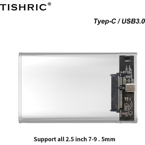 TISHRIC 6GP Hdd Case Type C Support 8 TB External Hard Drive Case Hdd Enclosure Usb 3.0 Hard Disk Case For Hard Drive Box