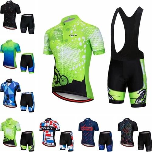 Cycling Jersey 2019 Bike Clothing suit MTB jersey Bib Shorts Men Bike Jersey Set Ropa Ciclismo bicycle top shirt short sleeve