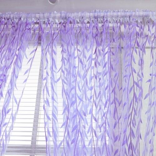 Willow Pattern Curtains Upscale Jacquard Yarn Curtains Door Window Curtains Chic Room Living Room Bedroom Decor