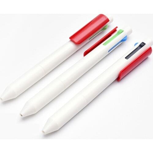 In stock 4 in 1 multi-function pen signature pen gel pen 4 colors pen protable practical for students office cheap