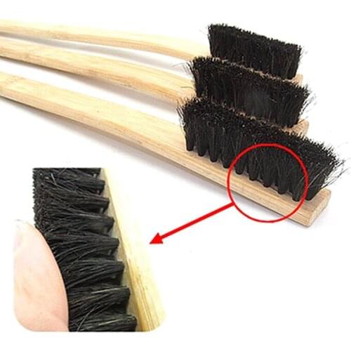 1Pc Car Engine Tire Wheel Rim Cleaning Brush Long Bamboo Handle Natural Auto Detailing Washer
