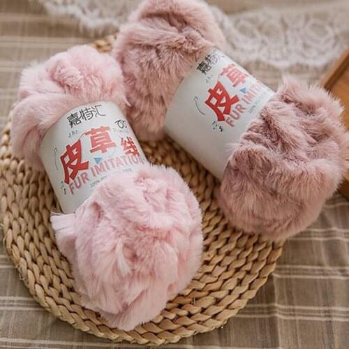 100g/lot Fur Thread Wool Yarn Woven Baby Doll Line Earmuffs Woven Scarf Scarf Gloves DIY Handmade Line