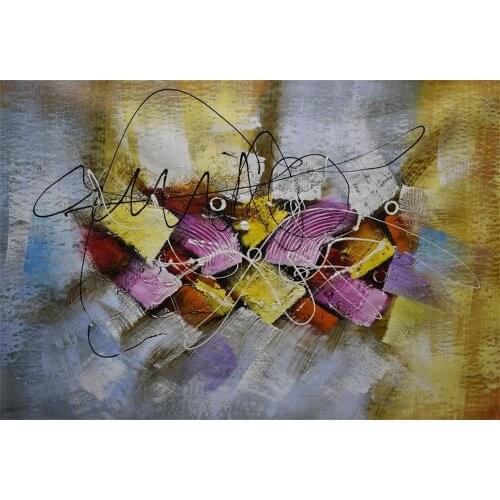 100% Hand Painted Modern Abstract Oil Painting on Canvas Abstract Canvas Painting Wall Art Picture Painting for Living Room