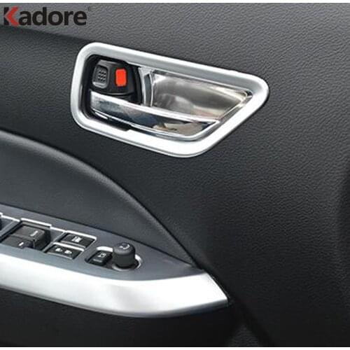 Car Interior Accessories For Suzuki Vitara Escudo 2015 2016 2017 2018 ABS Matte Inner Side Door Handle Bowl Cover Trim Sticker