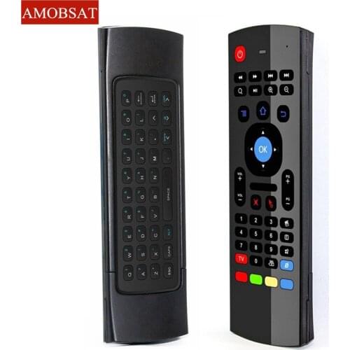 AMOBSAT MX3 2.4G Wireless Keyboard Controller Remote Control Air Mouse for Smart Android 7.1 TV Box x96 mini s905w tx3 tvbox
