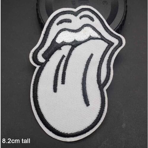 Colorful Dizzy Mushroom Jesus Book Earphone Black White Tongue Flower In Bottle Iron On Embroidered Clothes Patches For Clothing