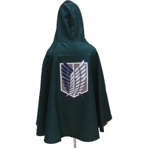 Anime Attack on Titan Wings of Liberty Cloak Cosplay Costume Long Cape