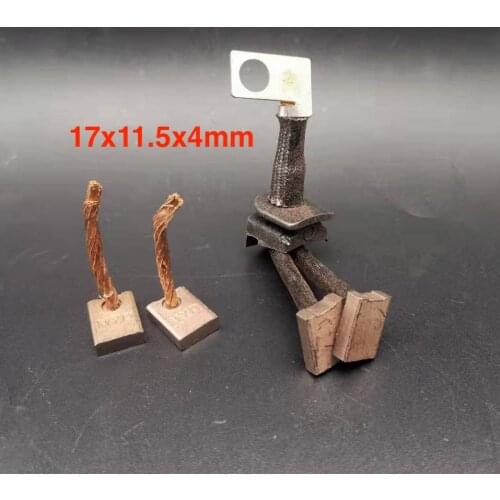 For Mitsubishi 491 Jinbei BYD F3 Car Starter Motor Carbon Brush 17x11.5x4mm