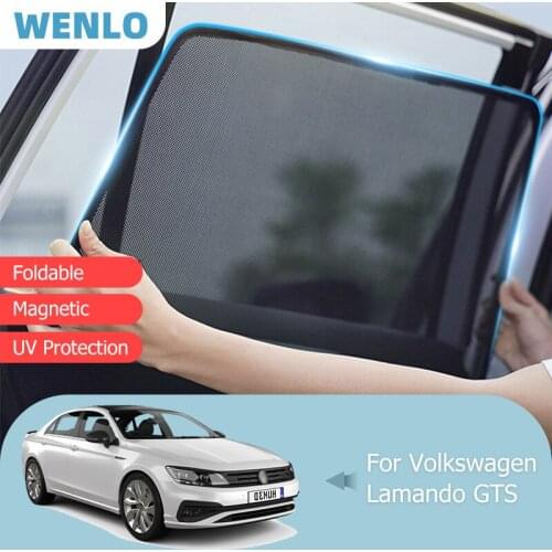 For Volkswagen Lamando GTS Front Windshield Car Sunshade Side Window Blind Sun Shade Magnet Auto Visor Mesh Curtains Sunshield