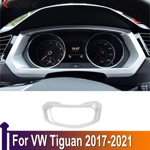 For Volkswagen Tiguan 2017 2018 2019 Car Center Control Instrument Panel Garish Dashboard Frame Cover Car Accessories Interior