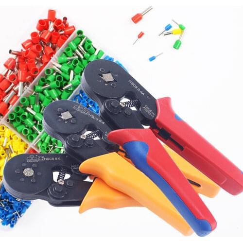 HSC8 6-4A 10S 6-6 MINI-TYPE CRIMPING PLIER 0.25-6mm2 terminals crimping tools multi tool tools hands pliers hsc8 16-4 6-16mm2