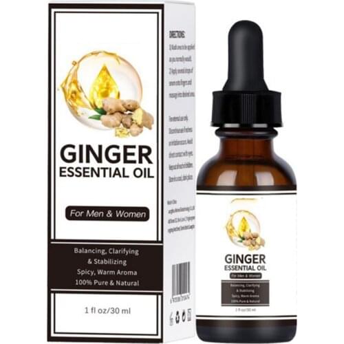 30ml Ginger Hair Growth Essential Oil Anti Hair Loss Ginger Liquid Essential Oil Hair Care