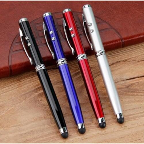 Creative Ballpoint Pen Infrared Handwriting Capacitor Touch Screen Pen Four In One For Tablet Smart Phone Capacitor Stylus Tools