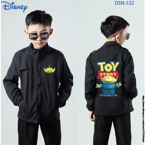 Disney Boy Cartoon Print Jacket Toy 4 Spring New Sports Childrens Clothing Boy Hoodies Size 110-170