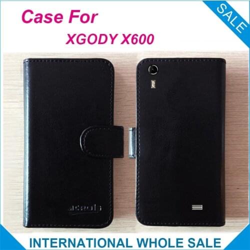 Hot! 2016 XGODY X600 Case, 6 Colors High Quality Original Leather Exclusive 100% suitable Cover For XGODY X600 Tracking