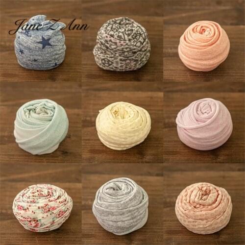 Newborn small floral solid color elastic texture photography wrapping cloth 45x150cm