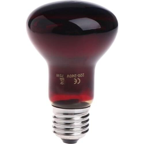 C5AC Reptile Amphibian Heat Bulb 220-240V 25W50W75W100W Infrared Emitted Night Light