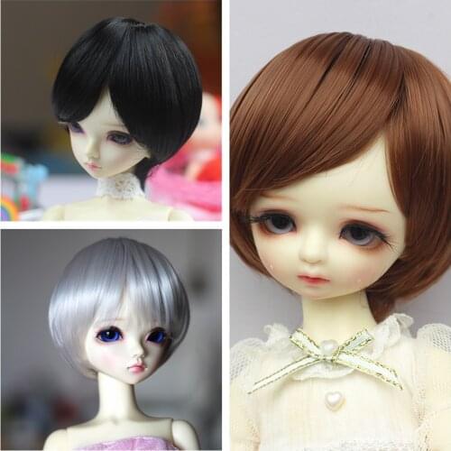 New Arrival Bob Short Hair Wigs Milk Silk Fiber for 1/3 1/4 1/6 BJD/SD Doll Wigs Doll Accessories Soft Hair Wigs