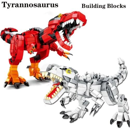 NEW Creative Dinosaurs Building Blocks Tyrannosaurus Diy Bricks Dino Jurassiced World Kids Toy Mini Model Gift