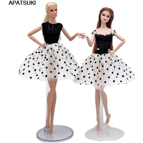 2pcs/lot Polka Doll Clothes for Barbie Dolls Dresses for 1/6 Dolls Short Skirts Outfits for 11.5" Doll DIY Accessories Kids Toy
