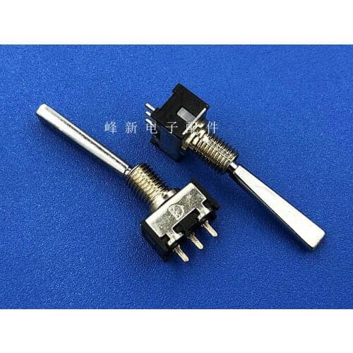 Original new 100% PFD-1AFSP-1 long handle flat handle single side self reset self spring toggle switch band button switch 2 gear