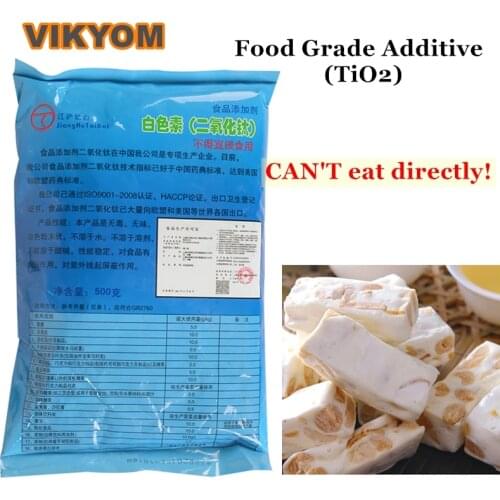 Food Grade TiO2 Powder Titanium Dioxide Powder Non-toxic Harmless White Pigment For Food Additive