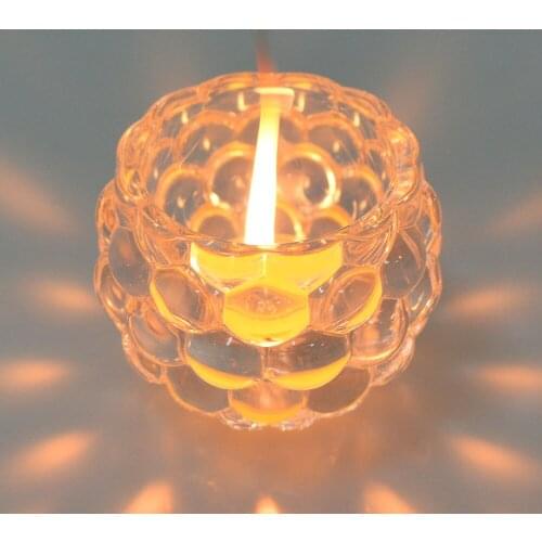 Clear Crystal Votive Candle Holder Unique Tea Light Holders Wedding Centerpieces