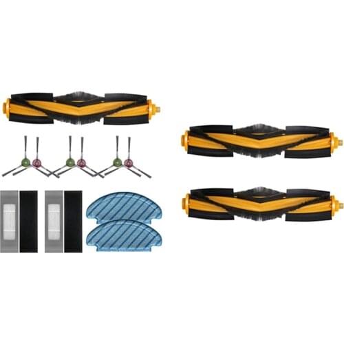 TOP!-Mop Cloth Side Brush HEPA Filter Main Brushes with 2Pcs Roller Brush for Ecovacs Deebot Ozmo T8