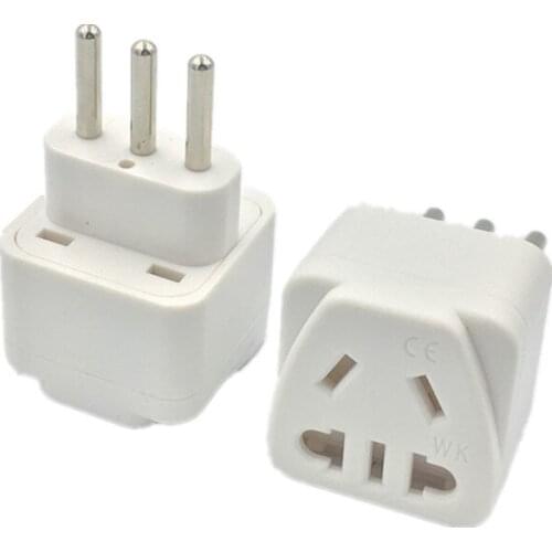 1PC IT Conversion plug EURO CN AU USA EU to Italy Milan Chile Vatican Italian Travel AC Power Adapter With safety door