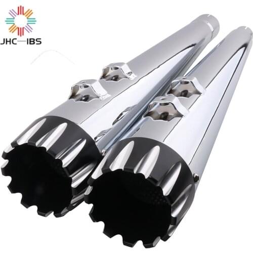 Motorbike 4" Exhaust Pipes High Quality For HARLEY BAGGER MODELS DRESSER ELECTRA GLIDE ROAD GLIDE ULTRA CLASSIC 2017-2021