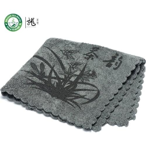High Quality Chinese Gongfu Tea Table Cleaning Cloth Towel 30*30cm Gray
