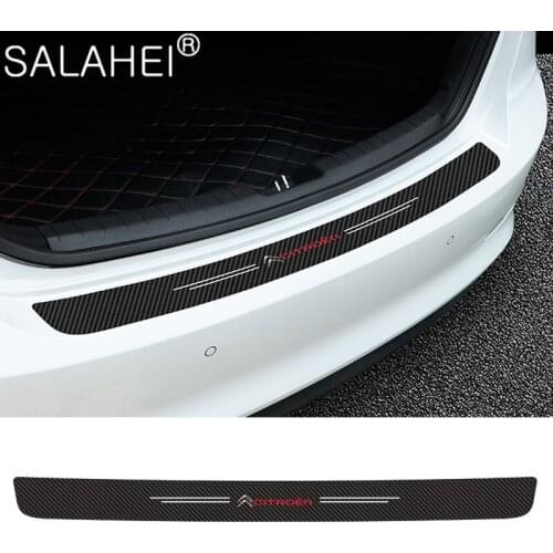 1PC Car Trunk Rear Guard Plate Sticker Anti-Scratch Protection Strip For Citroen C1 C2 C3 C4 C5 C6 C8 C4L DS3 DS4 DS5 DS5LS DS6