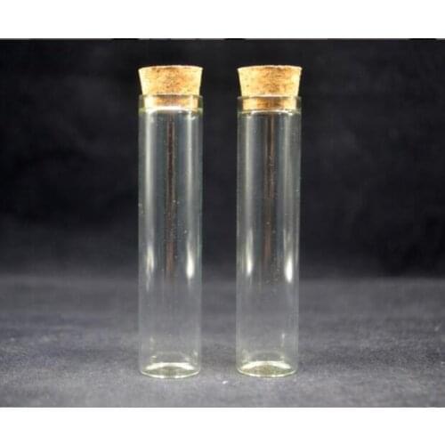 100pieces 18*80mm sample Glass Tube jar with Cork, Mini Empty Glass Container Small Glass Cork stoppered Tube vase Glass Tube